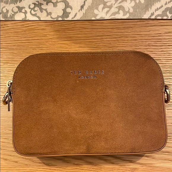 Ted Baker Other - Ted Baker Brown Suede Crossbody Bag